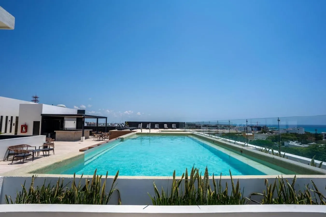 Apartamento Cozy & Central Apt W/ Rooftop Infinity Pool & Gym Playa del Carmen México